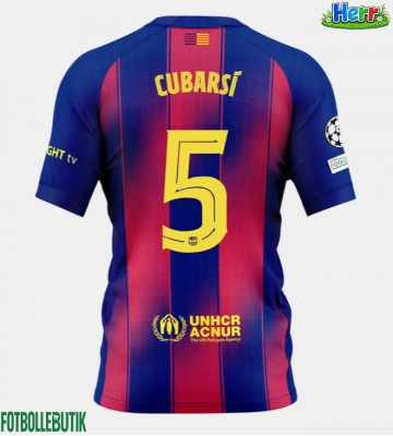 Barcelona Pau Cubarsi #5 Hemmatröja 2025-26 Kortärmad